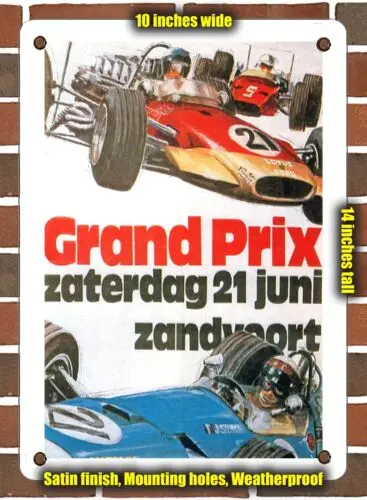 METAL SIGN - 1970 Dutch Grand Prix - 10x14 Inches