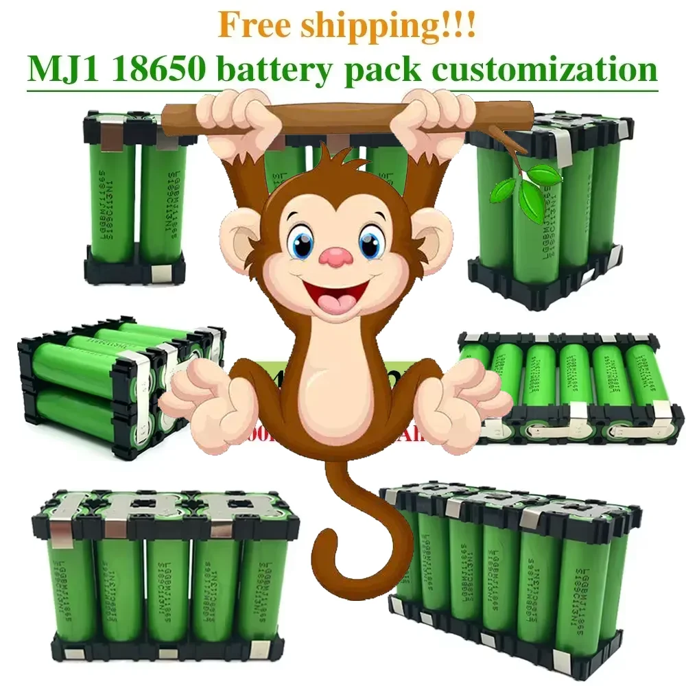 

5S2P 6S2P 2S1P 3S2P 4S1P MJ1 18650 battery pack custom MJ1 18650 battery welding 3500mAh / 7000mah battery pack 7.4V to 25.2v