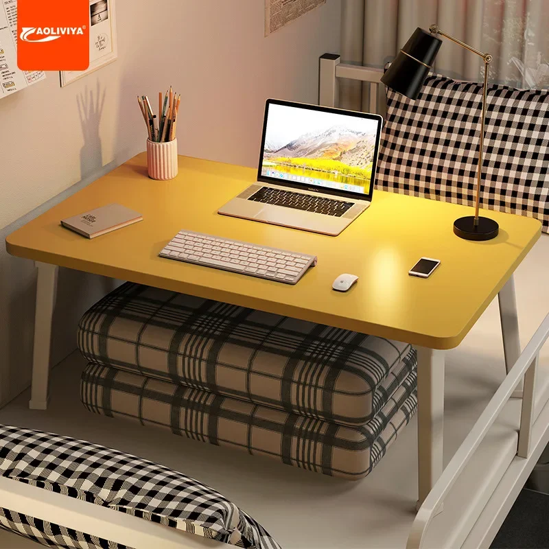 

Aoliviya Bed Desk Foldable Dormitory Lazy Computer Desk Bedroom Bay Window Small Table Student Upper Bunk Learning Writing Desk