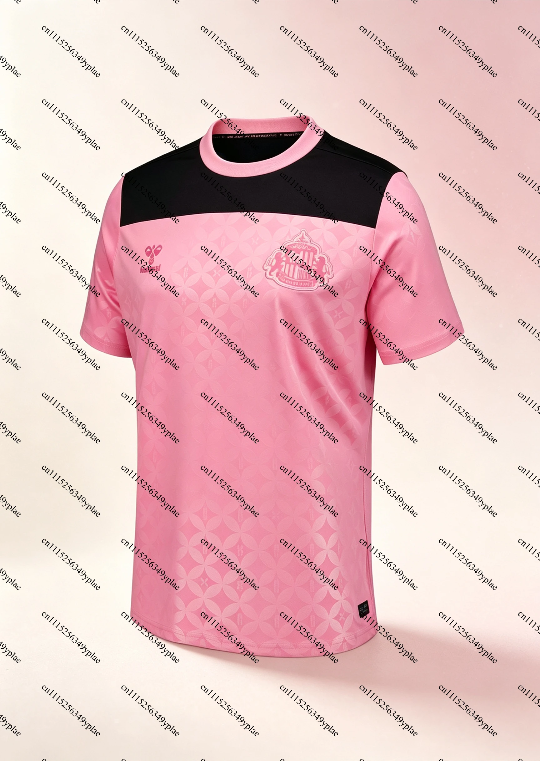 Sunderland Soccer Jersey Men Short Sleeve Quick Dry Breathable Blue Geometric Print Football Shirt Adult