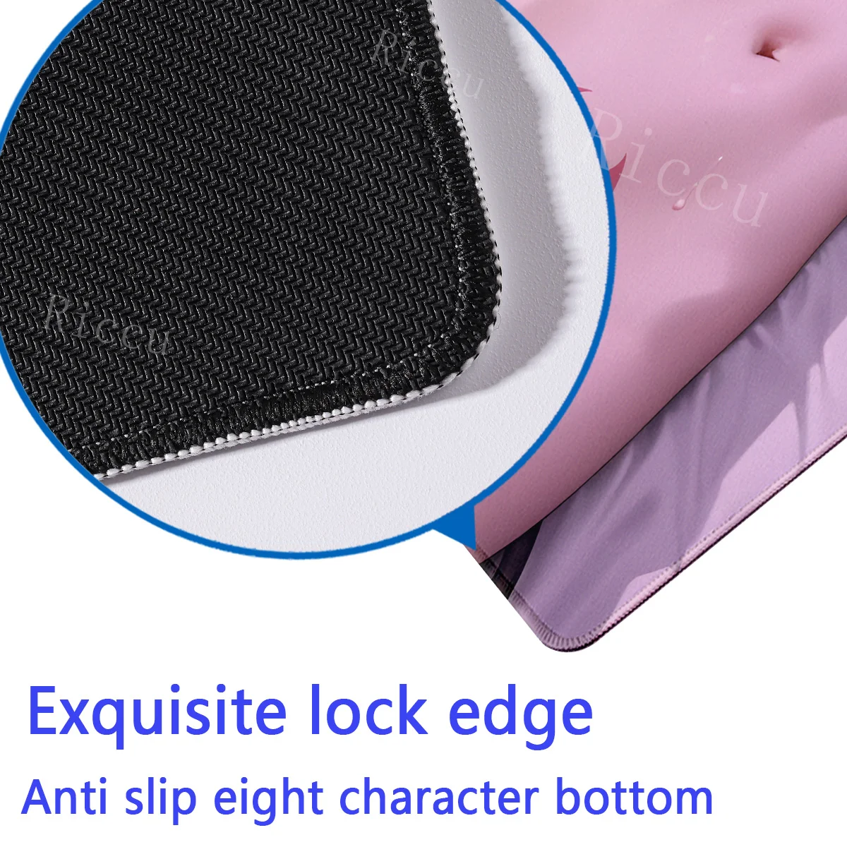 التألق هونكاي ستار السكك الحديدية أنيمي مثير فتاة هنتاي R18 عارية الاوفرلوك ماوس مكاتب الكمبيوتر ماوس الوسادة المطاط لوحة المفاتيح حصيرة مكتبية