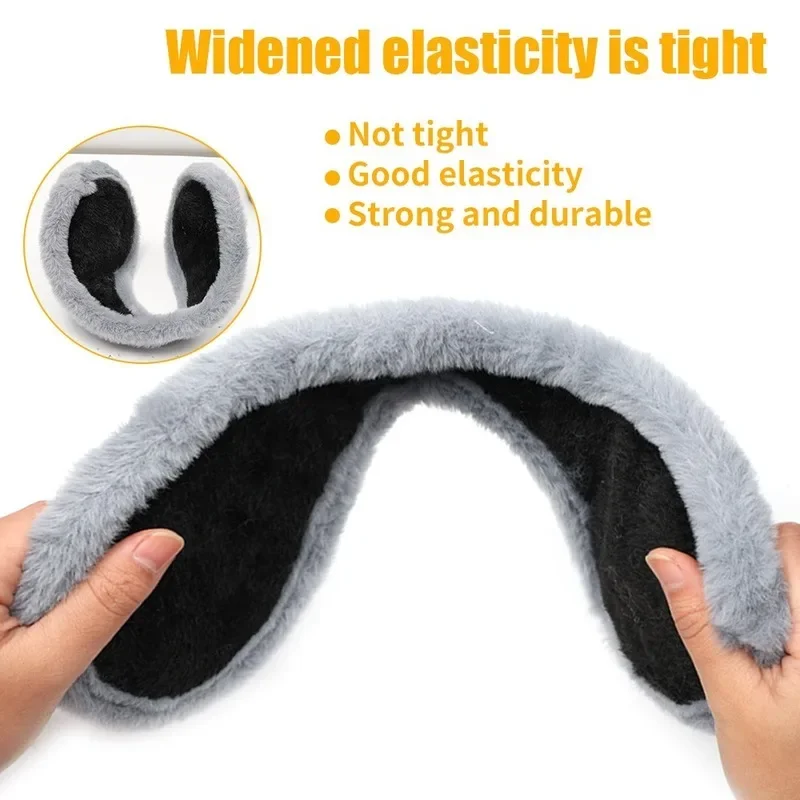 Winter Anti Koud Warm Oorbeschermer Flanel Dikke Oor Cover Handig Antivries Pluche Oorkap Buitensporten Zachte Thermische Oorklep