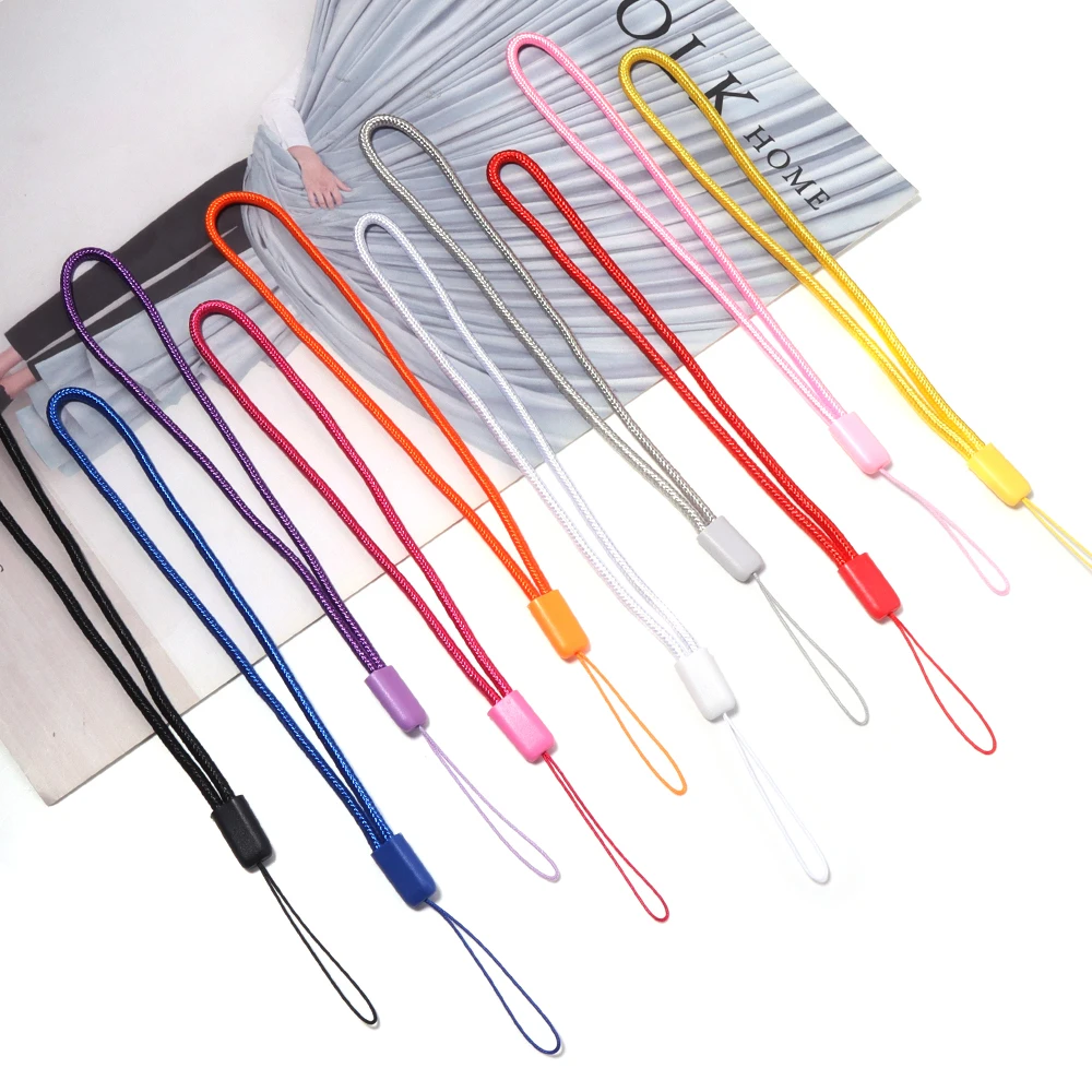 10 Stück/Set Bunte Nylon-Lanyards Handgelenkschlaufen für Handy, Kamera, USB-Stick, Schlüsselanhänger, Anti-Verlust-Band, DIY-Hängeseil – Detail 6
