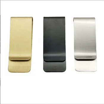 Vintage massief messing geldclip portemonnee dikte metalen mannen cash bill klem houder ID creditcardmap voor mannelijke mini portemonnee