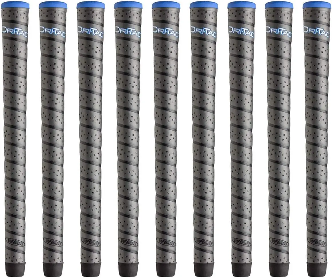 Gray Midsize Wrap 9 Piece Golf Grip Bundle