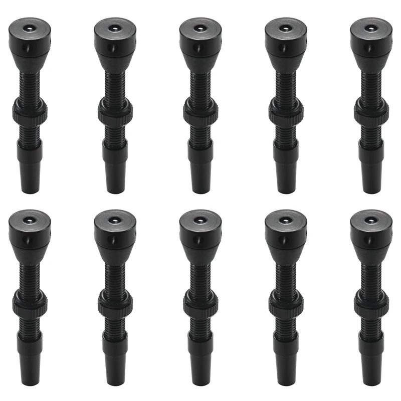 Válvula de aire sin cámara para bicicleta de carretera y MTB, sin tubo vástago de válvula, 10 pares, 44Mm
