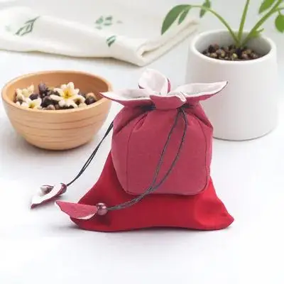 

Cotton Tea Set Storage Bag Thick Portable Teaware Pouch Travel Transporting Kung Fu Tea Travel Bag Teaware Pouch