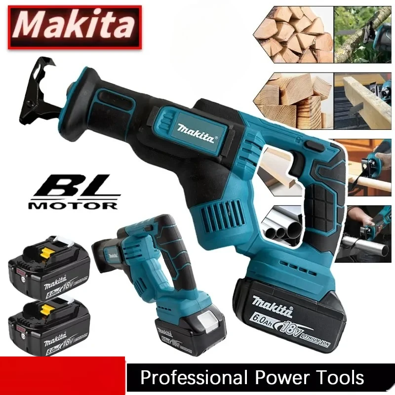 

Аккумуляторная сабельная пила Makita для резки дерева/металла (без аккумулятора), подходит для батарей 18В