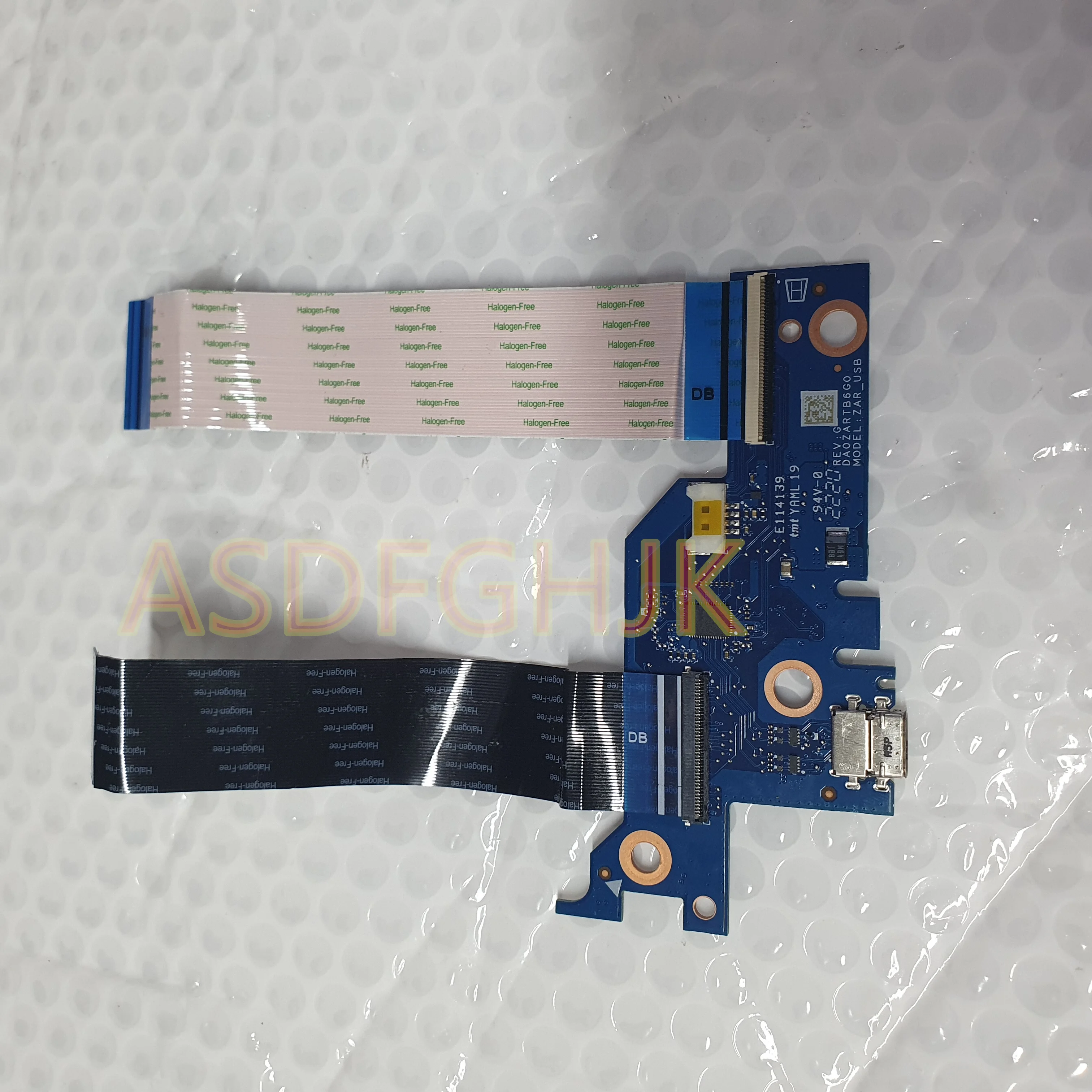 الأصلي Type-C USB مروحة المجلس ، اختبار موافق ، أيسر Chromebook C871 ، كوانتا ZAR ، DA0ZARTB6C0 ، DA0ZARTB6G0