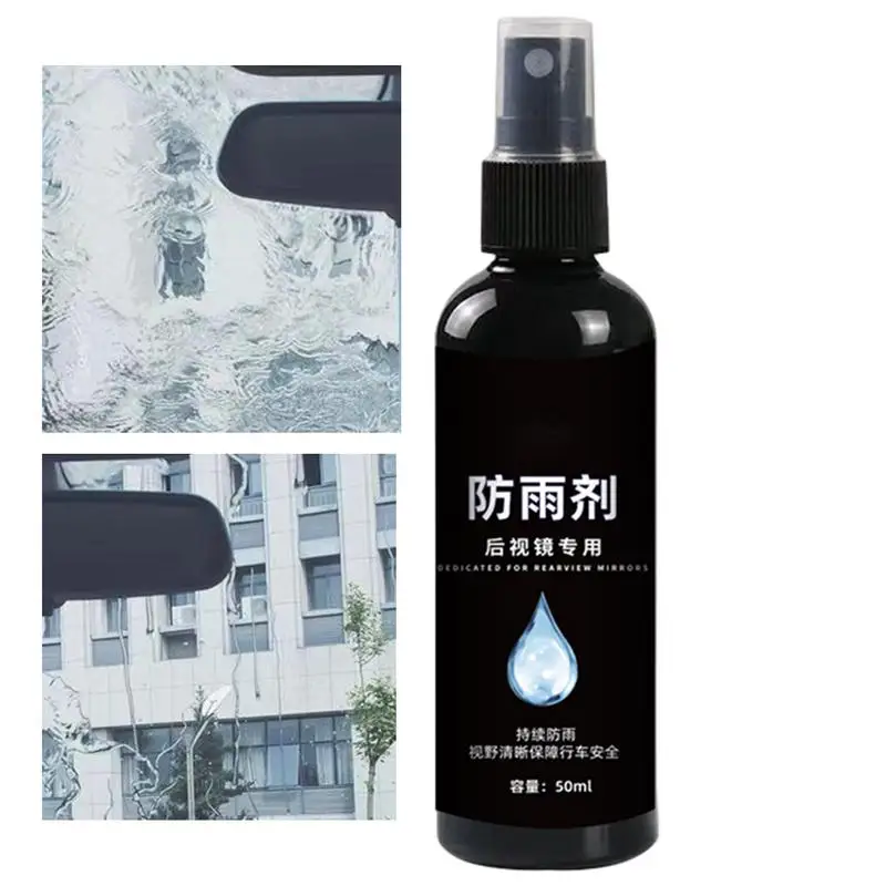 

Rear Mirror Anti Fog Spray 50ml Water-Blocking Antifogging Spray For Car Mirrors Glass Care Products For Car Windows Rearview