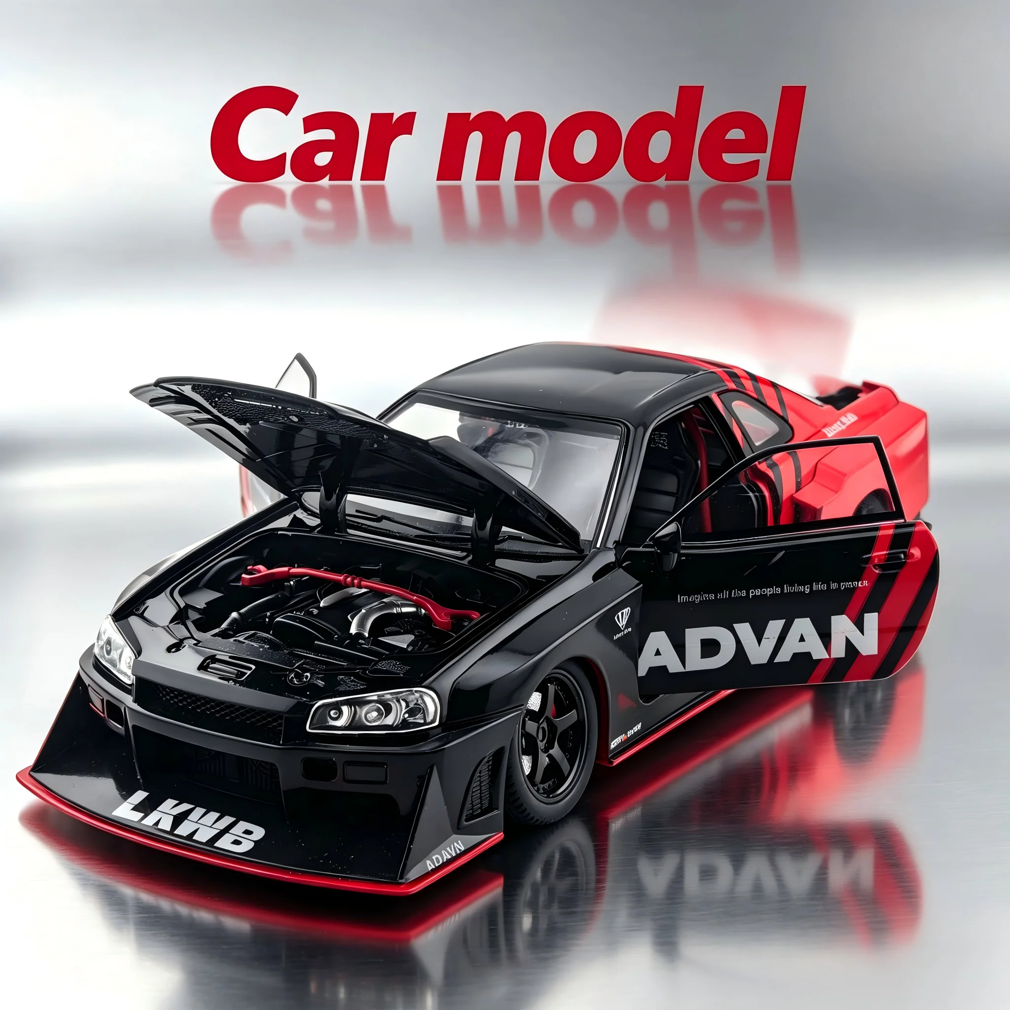 High-End Alloy Sports Car Model - Stylish Design, Exquisite Craftsmanship, Realistic Appearance Whether It's Home Decor or Not, It's Still a Part of Home Decoration.