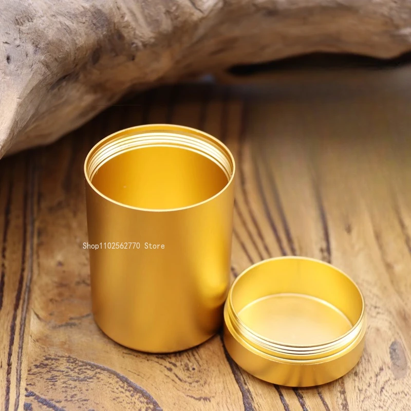 Titanium Steel Alloy Incense Powder Bottle Household Indoor Tea Ceremony Supplies Portable Incense Pellet/ Bead Storage Tool