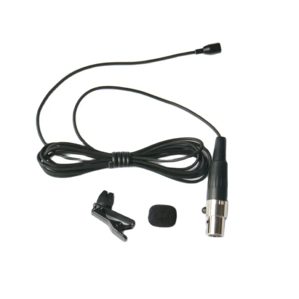 OVL Omnidirectional Clip-On Lavalier Lapel Microphone For Shure ULXD SLXD QLX AD4 All BodyPack TQG 4Pin