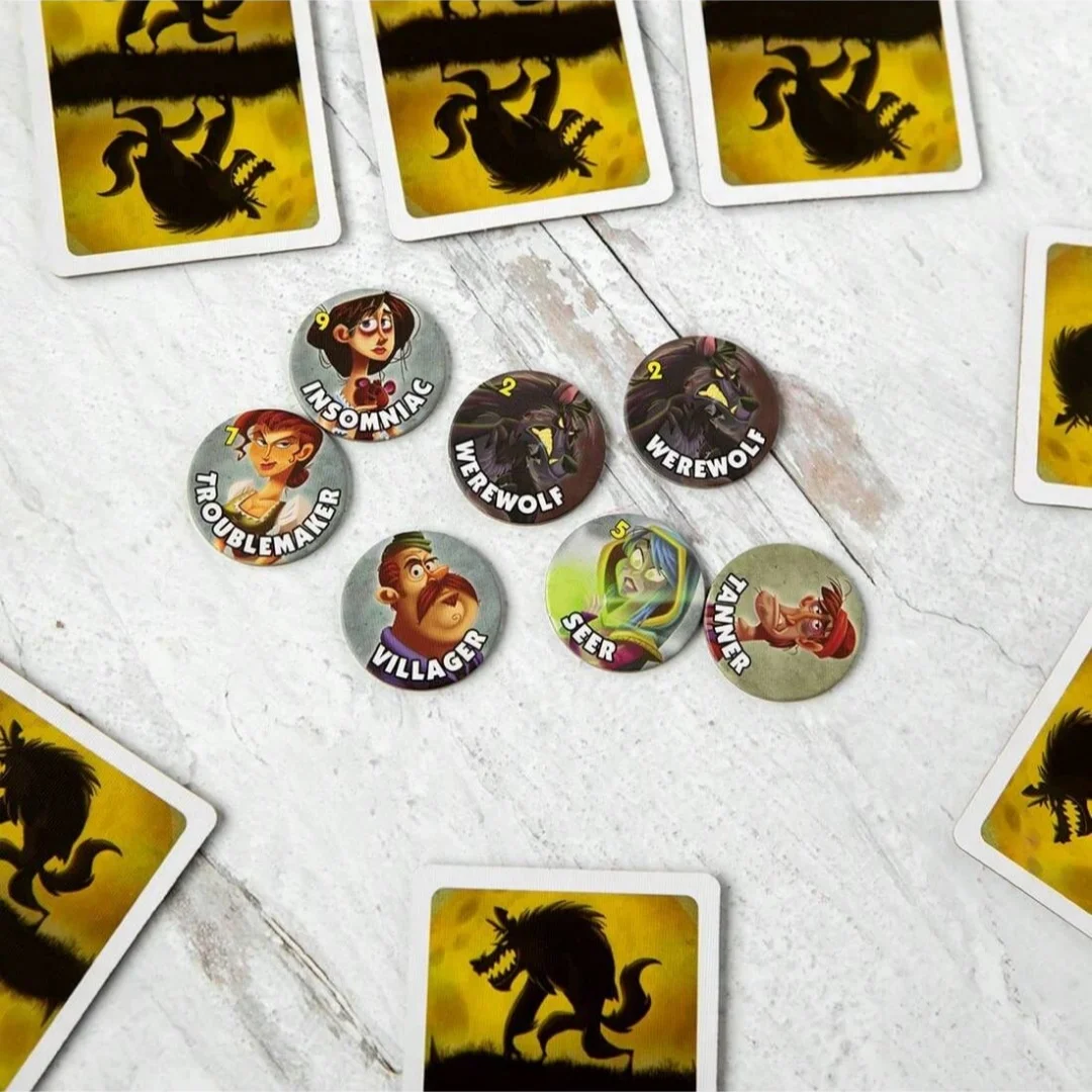 One Night Ultimate Werwolf-Brettspiel, Kartenspiel | Brettspiele | 3-10 Spieler | Die Spielzeit beträgt 10 Minuten, als Geschenk geeignet. – Detail 7