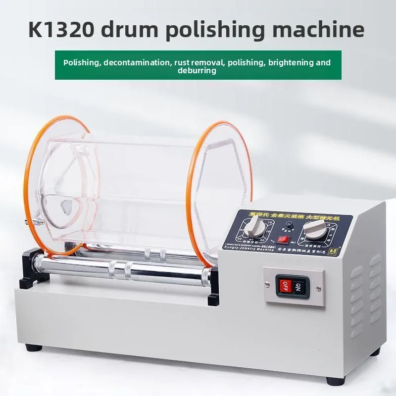 Roller polishing machine, walnut copper coin Wenwan cleaning and polishing large rolling machine