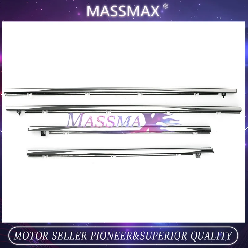 4PCS 72410TL0003 72450TL0003 72910TL0003 72950TL0003 FL FR RL RR Outside Window Weatherstrip Mouldings For Acura TSX 2009-2014