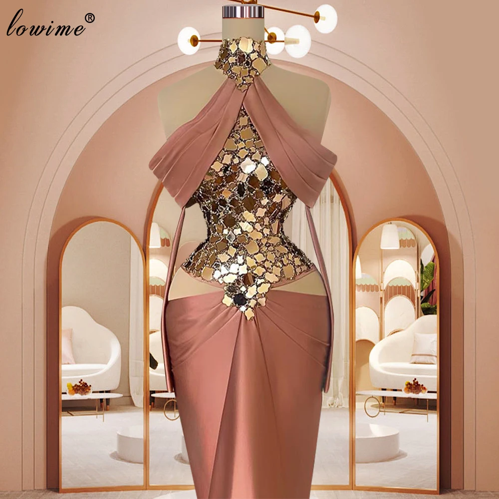 2023 New Fashion Celebrity Dresses Sexy Red Carpet Runway Dresses Halter Formal Occasion Dresses Evening Gowns Robe Soirée