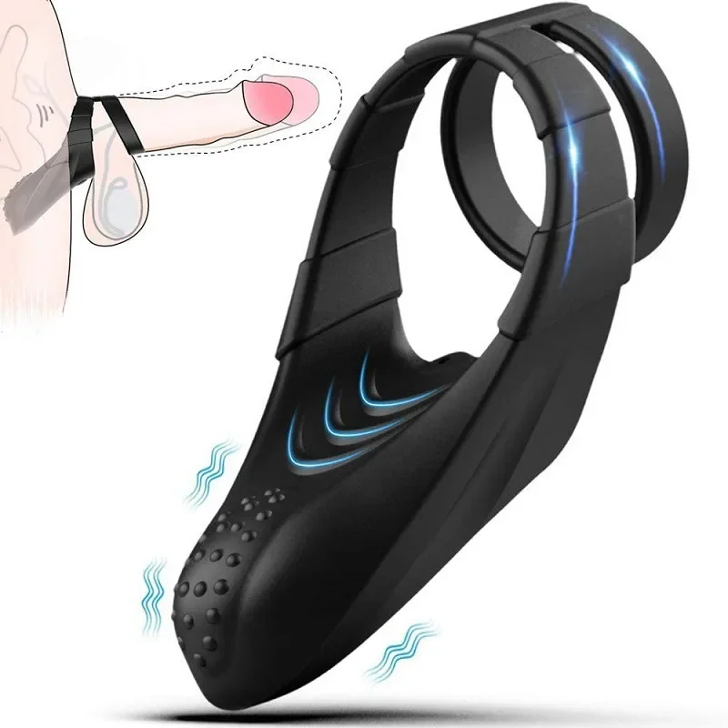 

Vibrators Delay cockring lasting Ejaculation Lock Lasting Vibrators Rings Cock Sex Toys product for Men Delayed Penis Rings