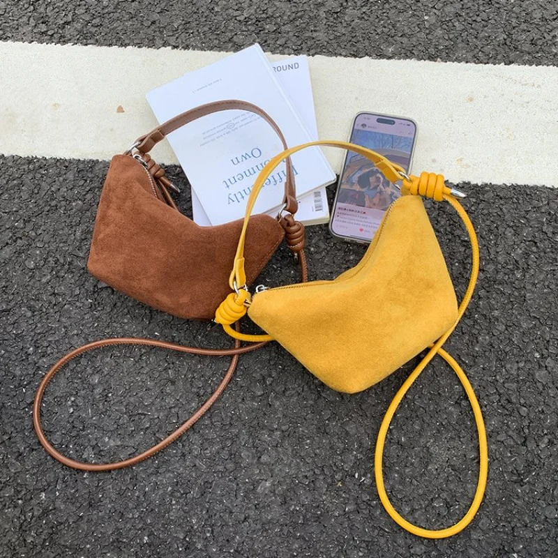 

Stylish PU Leather Crossbody Bag Women Breathable Lining Magnetic Zipper Tassel Detail Lightweight All-Match Evening Bag​