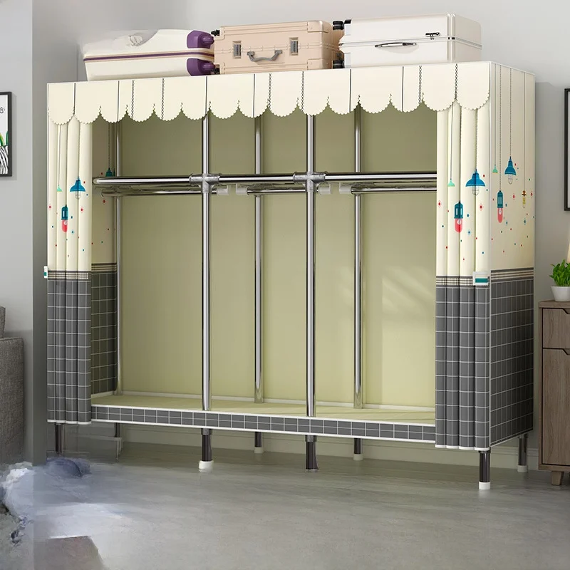 thickened-alloy-clothes-rack-cover-home-use-cotton-polyester-cloth-simple-wardrobe-pulling-car-cover-outdoor-camping-furniture