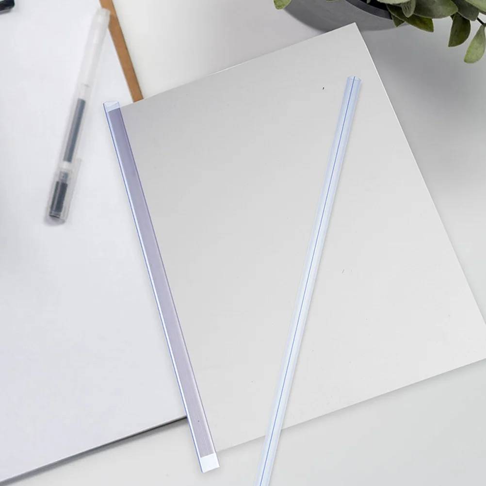 30 ชิ้น Binder แฟ้มโฟลเดอร์ Lever คลิปทํางานสไลด์การนําเสนอ Abs คลิปพลาสติก Binders