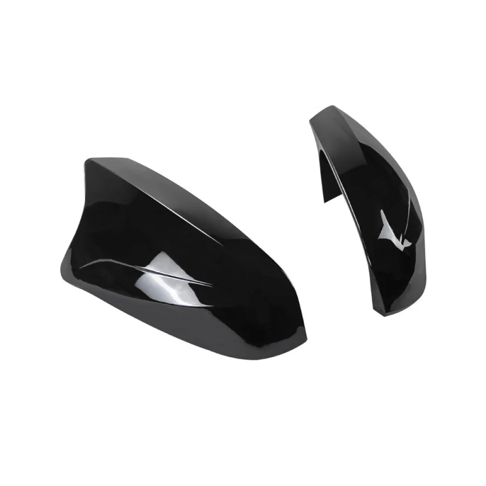 Premium Horn Style Wing Mirror Decor Cap For Lexus RX350 RX450H NX200 NX300 NX260 Gloss Black Exterior Refit Accessories