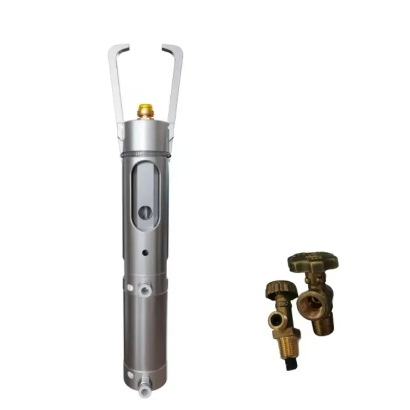 LPG Filling Scale Pneumatic Filling Nozzle Manual Switch Copper Stainless Steel For Refilling POL/F Type LPG Cylinder