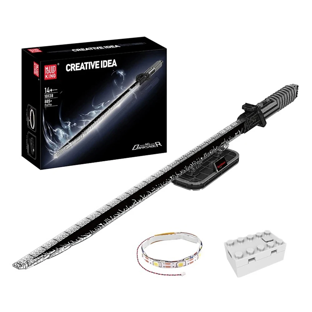 

Мандалорский дальний меч, набор строительных блоков с подсветкой, комплект модели сборки мелких частиц, игрушки «сделай сам» для рождественских подарков