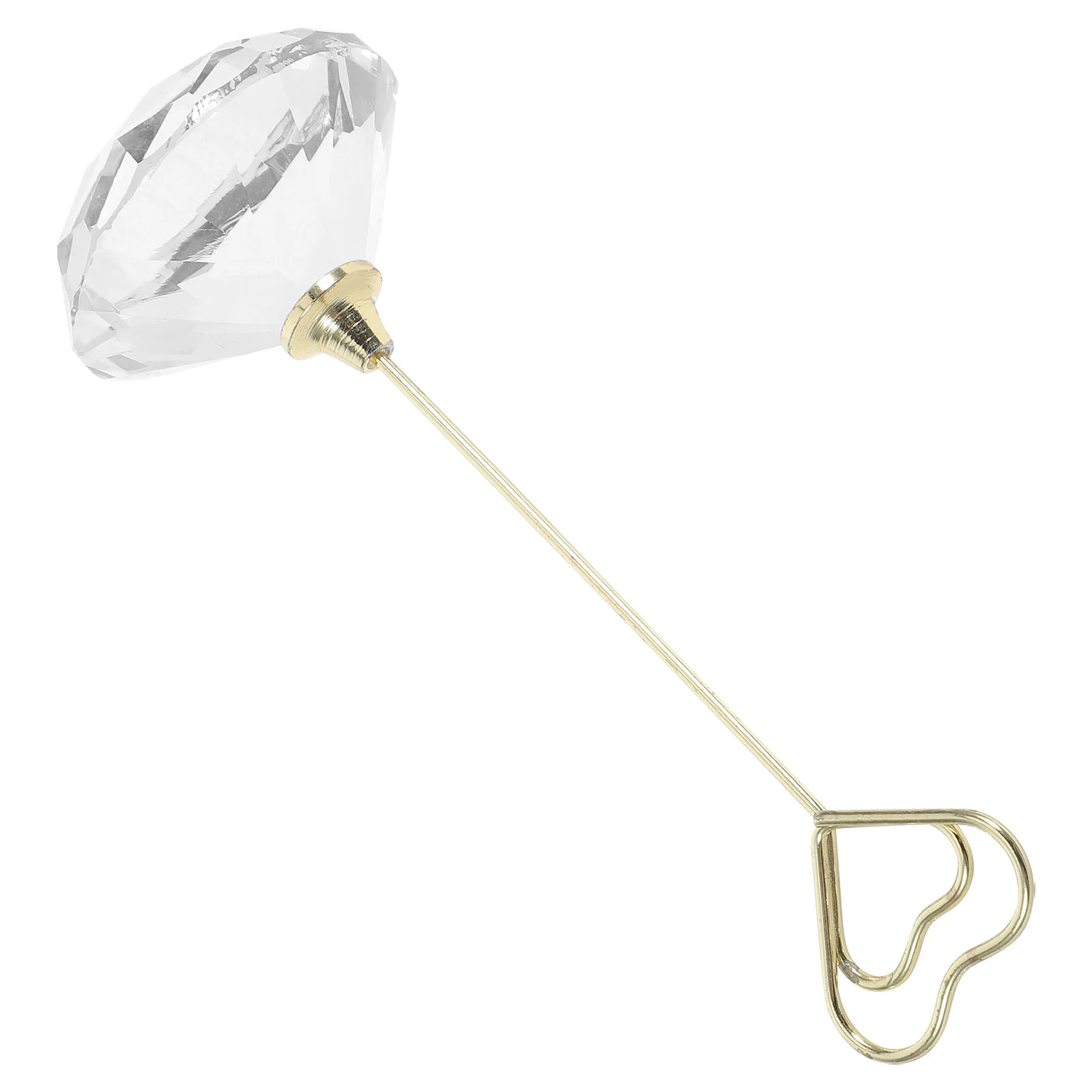 

Photo Clip Holder Crystal Desktop Stand For Office Home Wedding Table Number Display Vertical Note Card Organizer