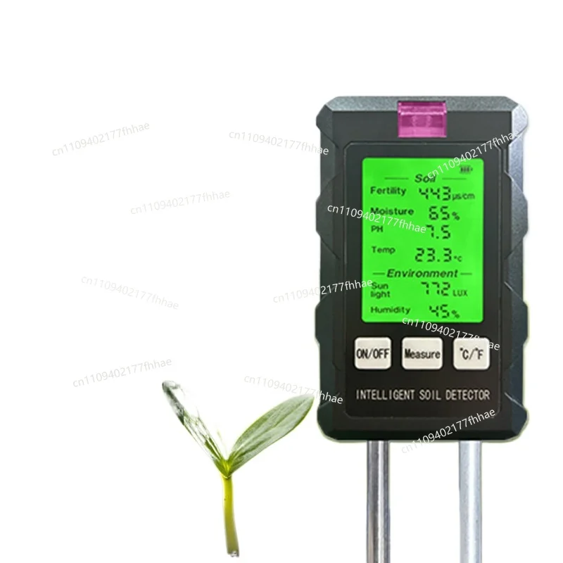Soil Detector Six-in-one Detector PH Value Fertility Humidity Light Garden Greenhouse