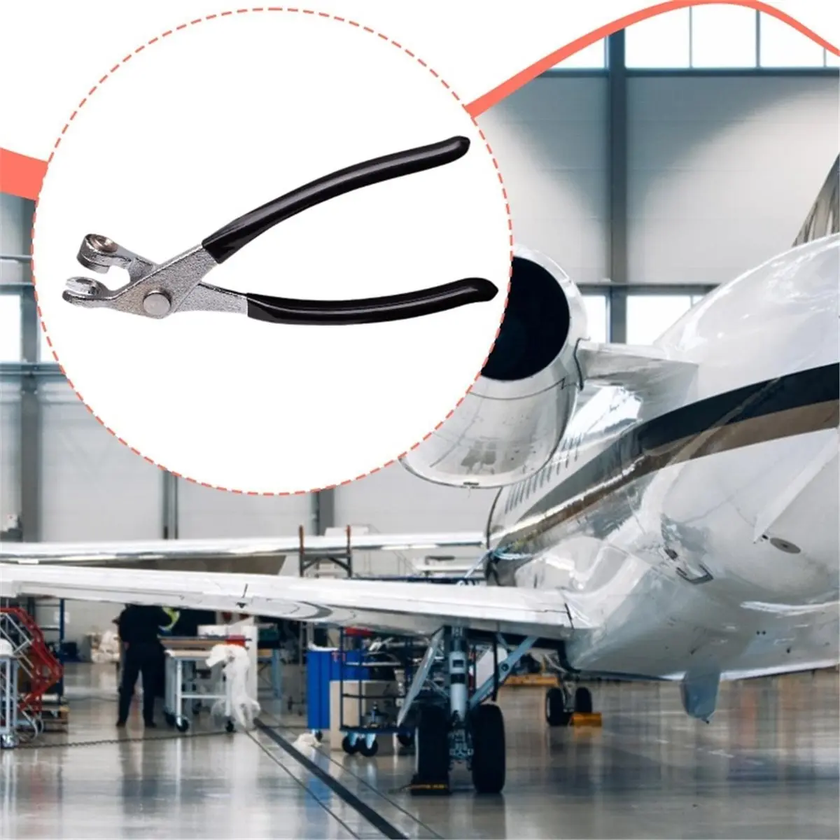 Professional Aircraft Cleco Plier Sturdy Metal Plastic Aviation Hand Tool Easy to Use for Aircraft Manufacturing Tasks