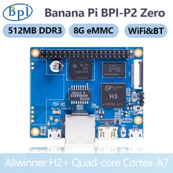 Banana Pi BPI-P2 Zero Allwinner H3 512M DDR 3 RAM 8G eMMC Integrated Circuits Open Platform Device SBC Single Board Computer