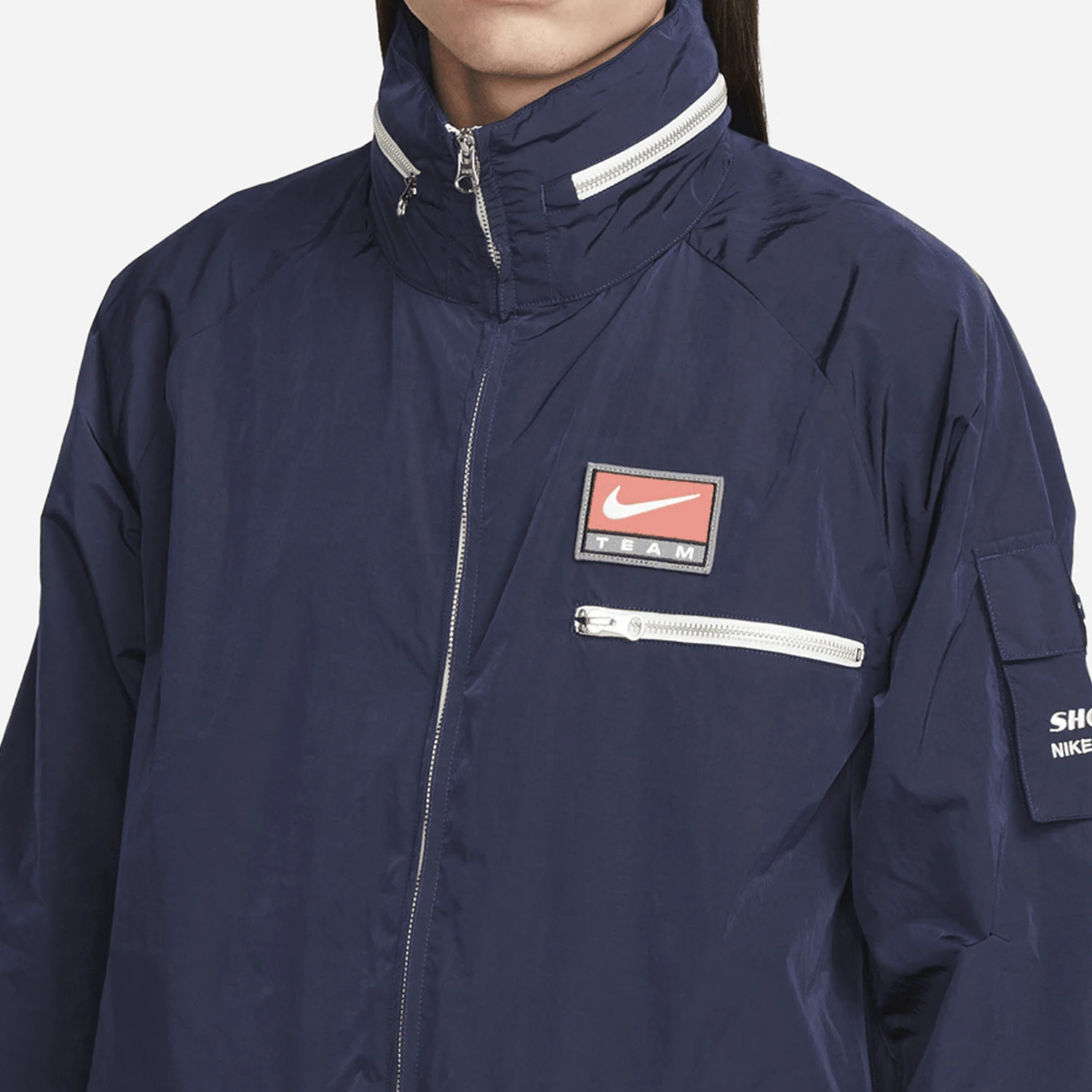 Nike genuine autumn and winter new men's woven splicing loose sports jacket FB7264-410