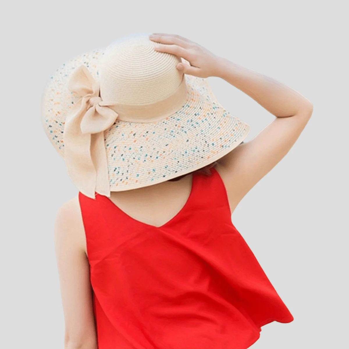

Women's Straw Sun Hat Big Brim Foldable Beach Hat Korean Fashion Wide Brimmed Summer Cap