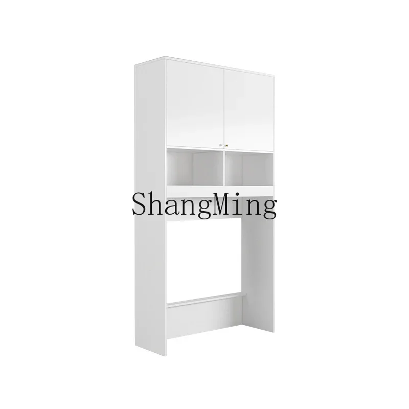 CLCabinet Gabinete de almacenamiento vertical integrado con puertas Escritorio de estudio Compañero Almacenamiento de madera maciza