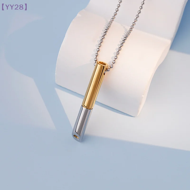 【YY28】【xxx】Stress Anxiety Necklace Mindfulness Breathing Tool Relief Chain Breathlace Necklace Quit  Relief{Y}