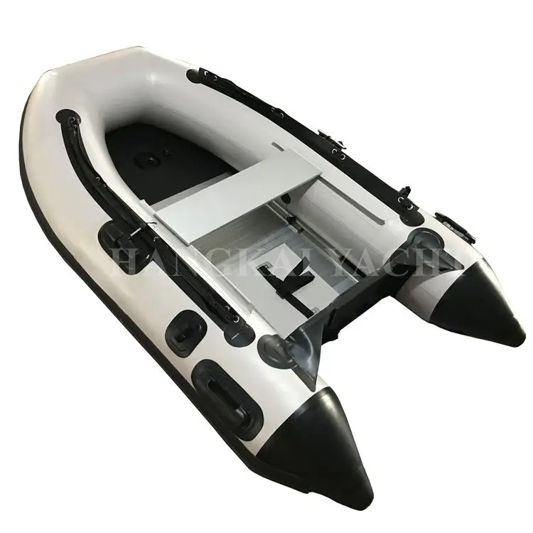 

CE Certified 0.9mm PVC & Aluminum Floor Inflatable Boat with Rowing Features