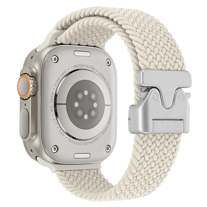 Geflochtenes Fallschirmarmband für Apple Watch Ultra 3/2 Band 49 mm 46 mm 45 mm 42 mm 44 mm 41 mm Nylonarmband iWatch 11 10 9 8 7 6 SE Gürtel