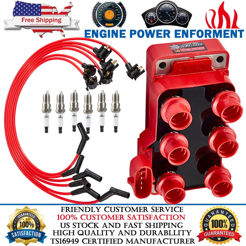 

Для катушки зажигания Mercury Cougar 2,5 л V6 1999-2000 годов, 6 свечей зажигания и 6 проводов FD488