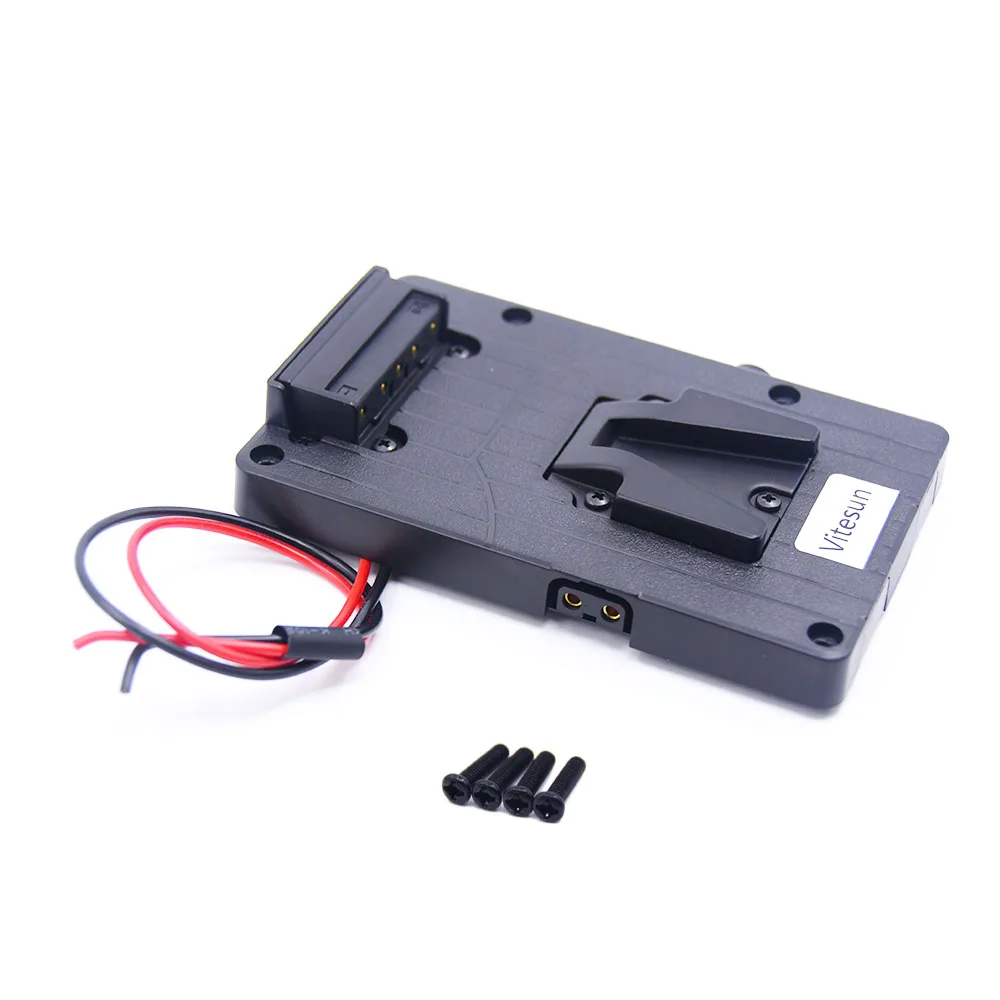 Mini V-Lock V-Mount Battery Plate Adapter D-Tap DIY Output for Sony V Mount Battery DSLR Cameras