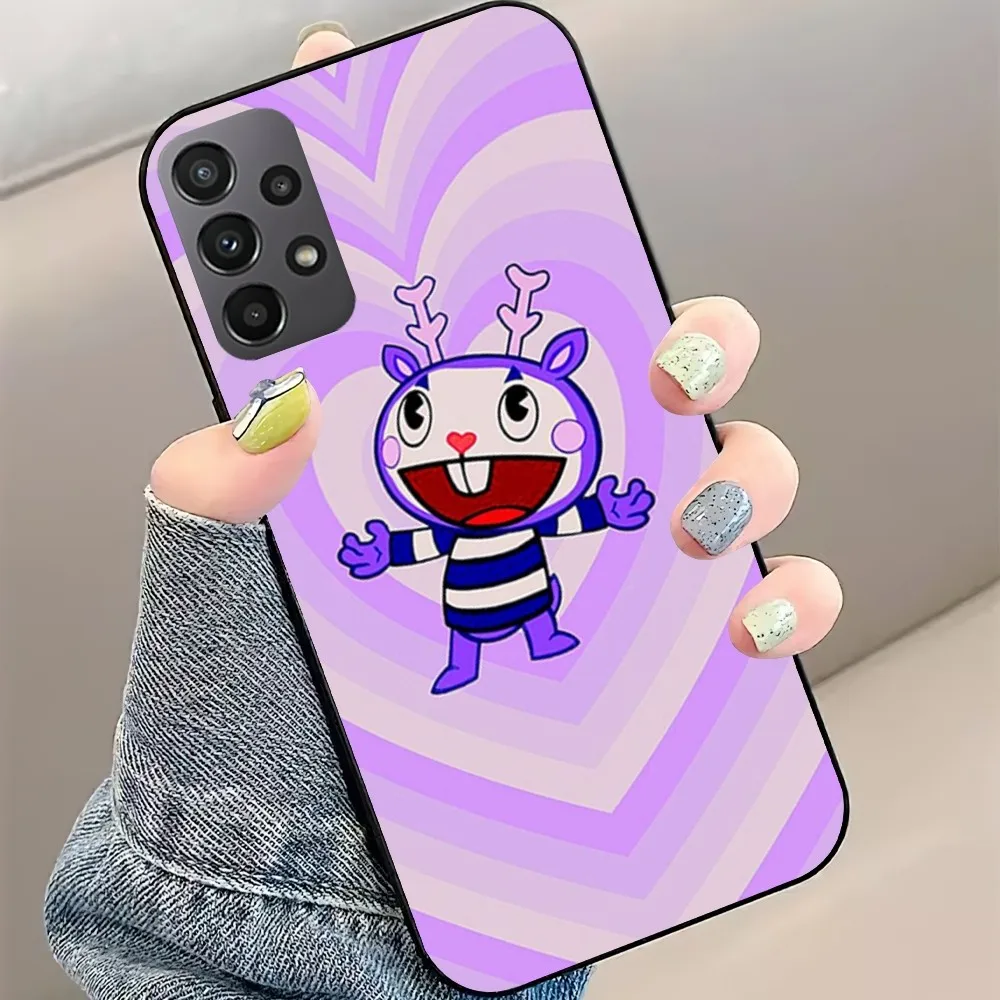 Cute Cartoon Happy tree friends Phone Case For Samsung Galaxy S22 S23 S24 S30 Note 20 10 Plus Lite FE ULTRA Shell