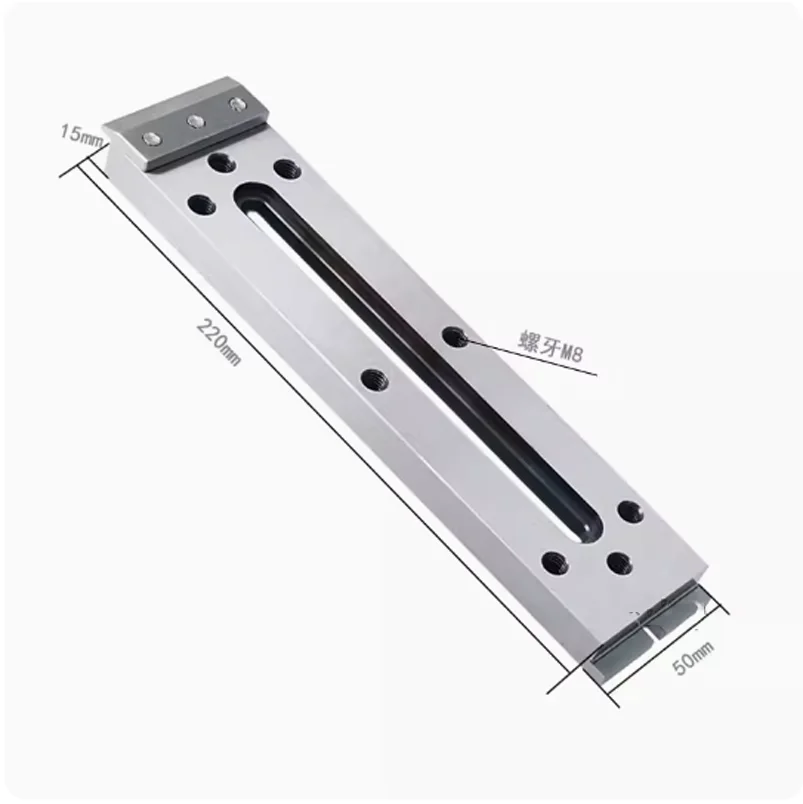 Imagem -04 - Fio Edm Machine Clamp Tool Extensão Jig Holder m8 para Sodick Dwc Corte Edm Máquina 120 150x50x15 mm 1pc Aço Inoxidável