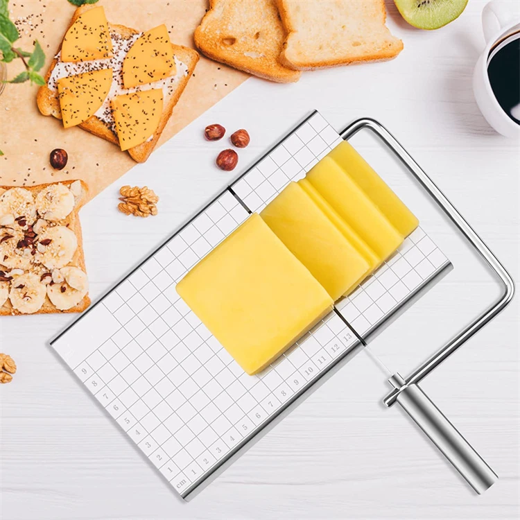 Stainless Steel Cheese Slicer Cutter for Export, Multi-Functional Cheese and Butter Cutting Tool Sausage Ham Cheese