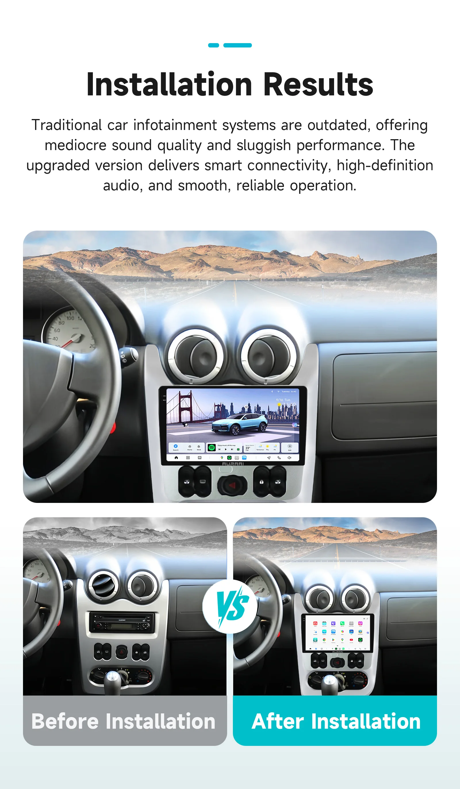 HD 2K Screen 7870 Aura AI Intelligent Screen for Renault Logan I Sandero Lada Largus Car Multimedia Player Carplay Android Auto