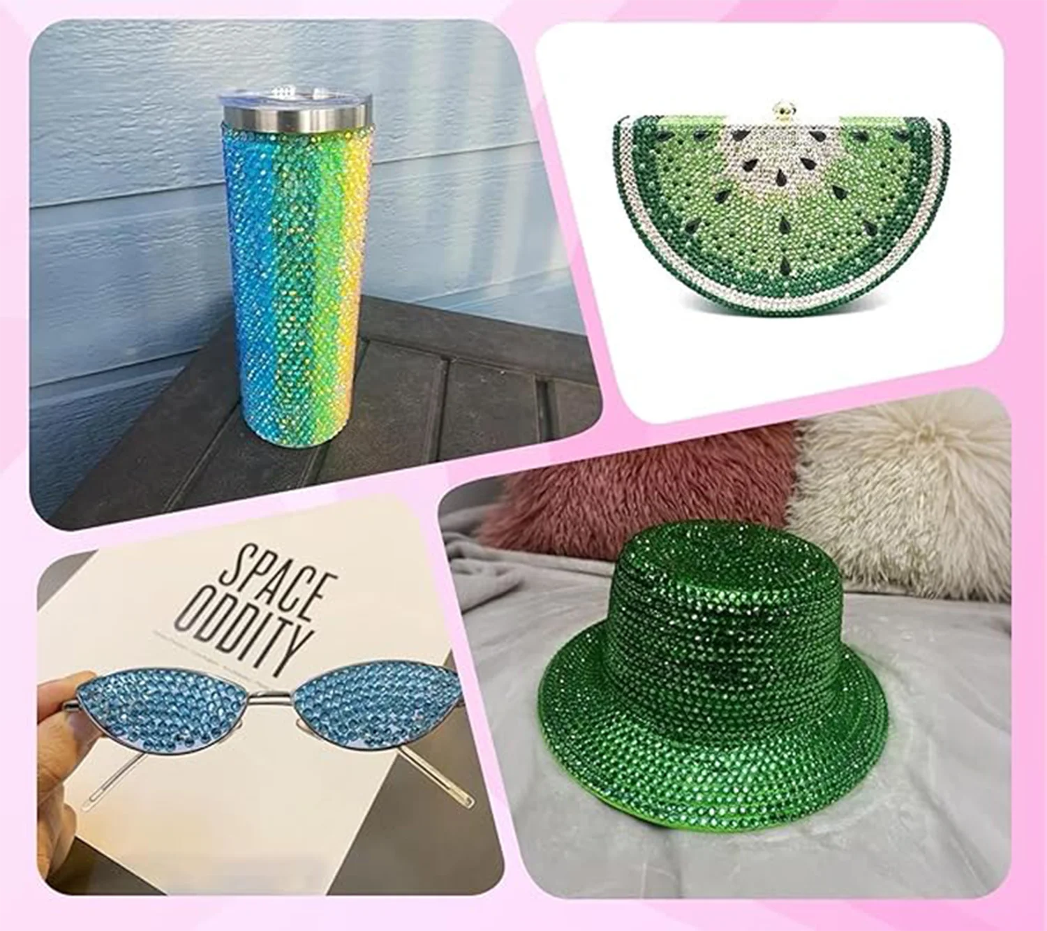 4500 Stück Diamanten für Bastelarbeiten, 3mm Kristalle Strass, Flache Glitzer-Edelsteine Nagel-Diamanten Strass für Kleidung Accessoires DIY – Detail 4