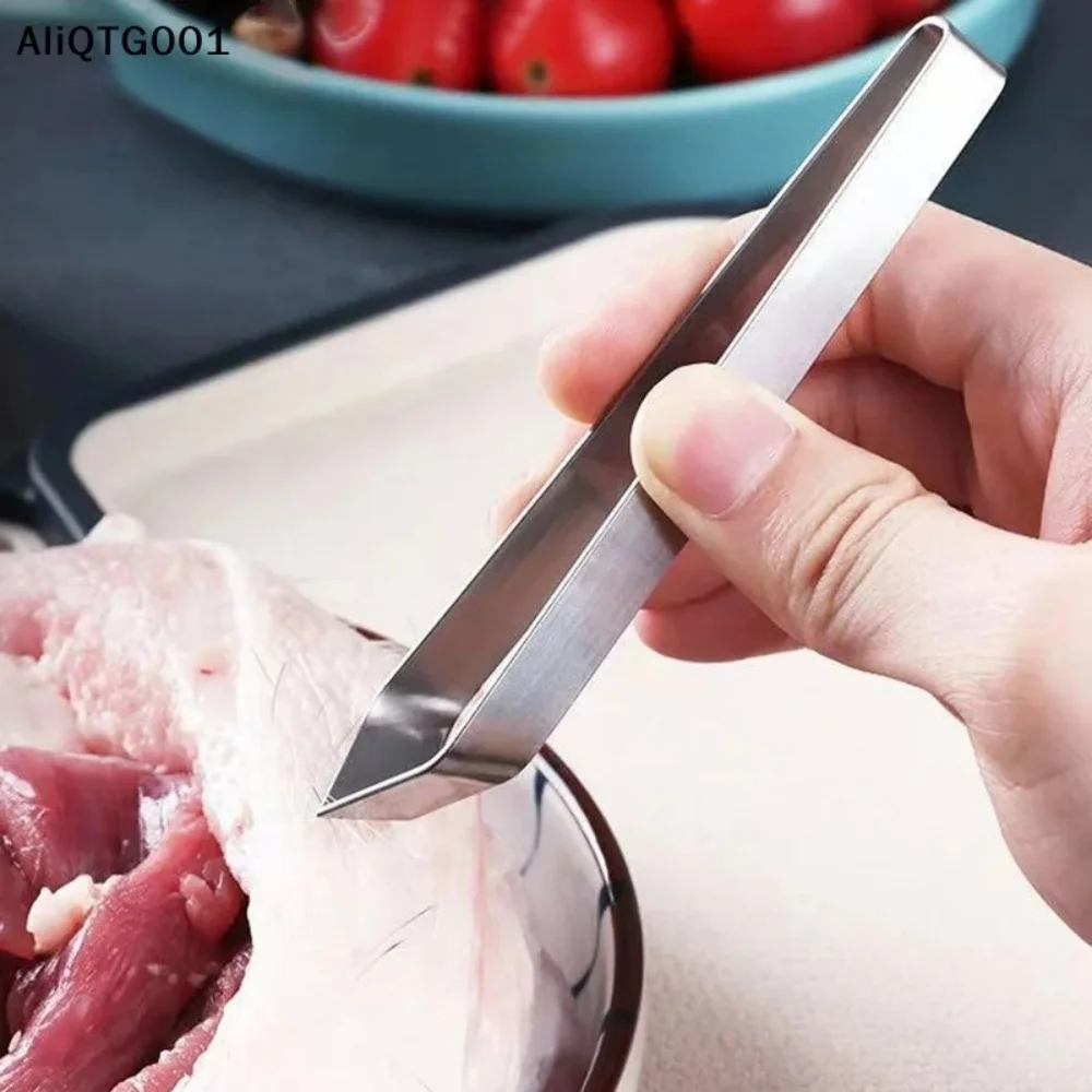 1pcs Stainless Steel Fish Bone Tweezers Seafood Tools Pincer Clip Puller Remover Tongs Fish Bone Plucking Clamp Kitchen Gadgets image 2