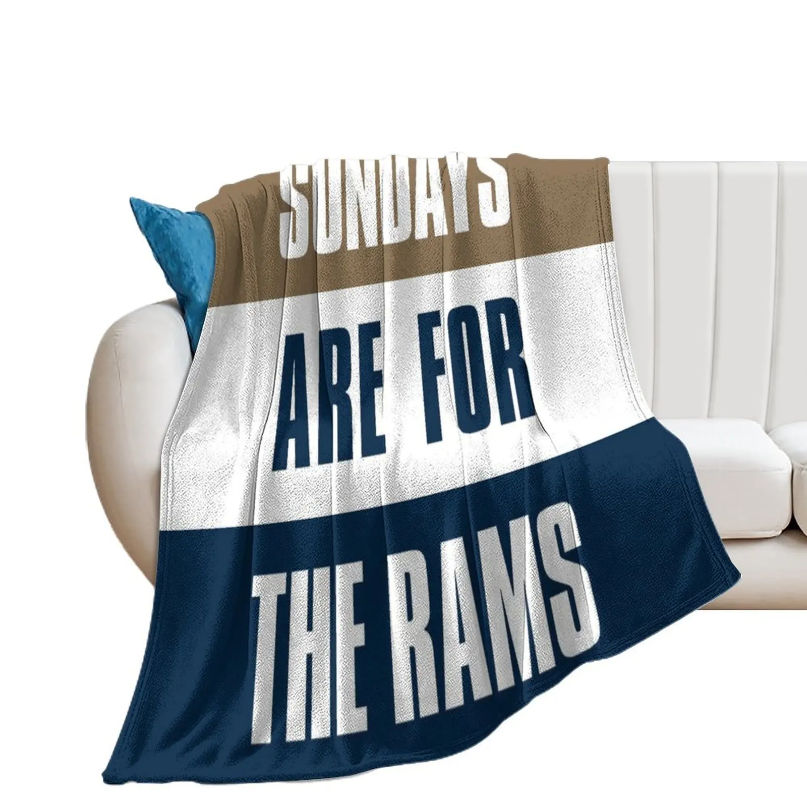 

Sundays are for The Rams, Los Angeles Football Throw Blanket Bed linens Blankets For Baby Quilt Blankets