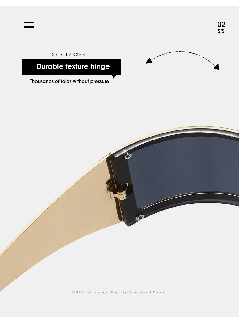 Kleine Steampunk Rechteckige Sonnenbrille für Herren 2026 Luxusmarke Y2K Punk Shield Sonnenbrillen für Männer Vintage Goggle Shade UV400 – Detail 12