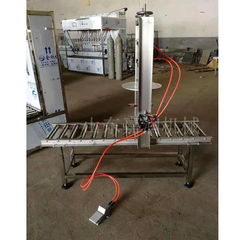 HCY Latex paint barrel capping machine 20L medium barrel capping machine, antifreeze barrel capping machine
