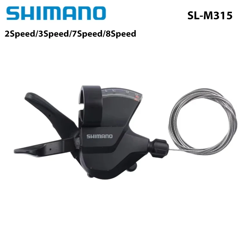 SHIMANO Altus SL-M315 Shifter Links 2s 3s Rechts 7s 8s MTB Mountainbike Schalthebel Getriebe Trigger einseitig – Detail 3